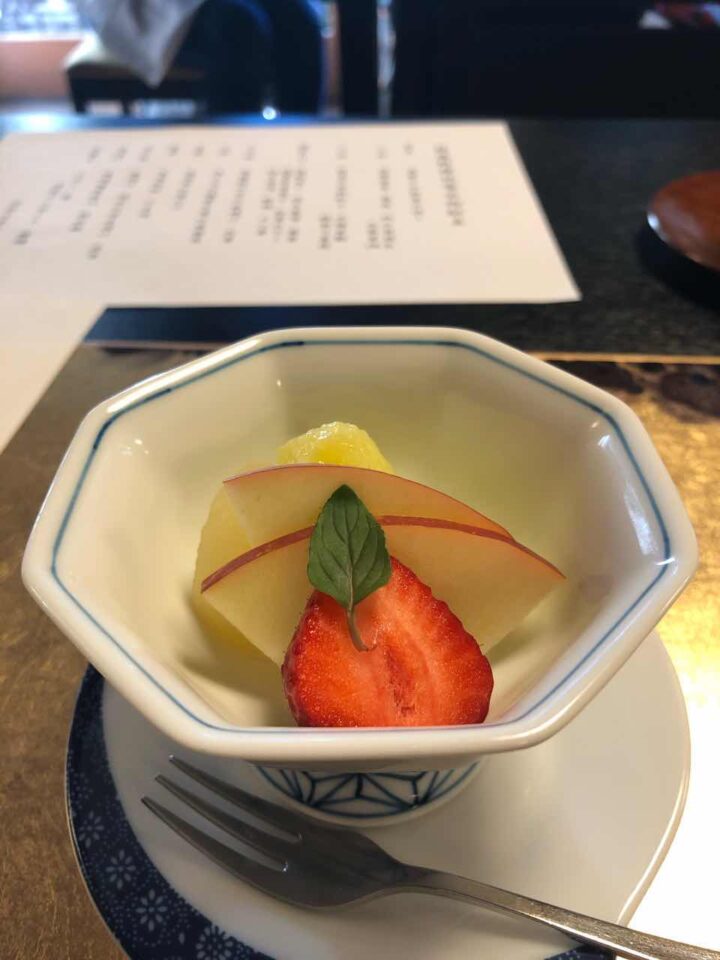 【水菓子】メロン　苺　洋梨コンボート 林檎